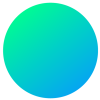 abstract blue-green circle icon